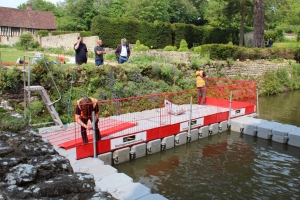 10 metre x 3 metre floating work platform
